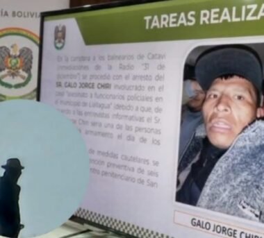 Gobierno informa que francotirador aprehendido en Llallagua estaba involucrado en actividades de narcotráfico 