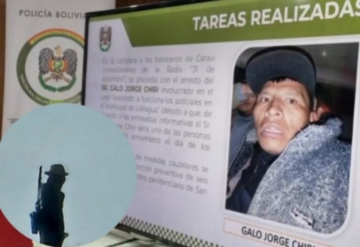 Gobierno informa que francotirador aprehendido en Llallagua estaba involucrado en actividades de narcotráfico 