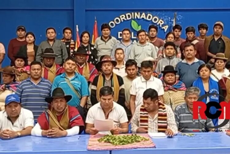 CSUTCB advierte que sin Evo Morales no habrá elecciones y no permitirán campañas electorales en provincias 